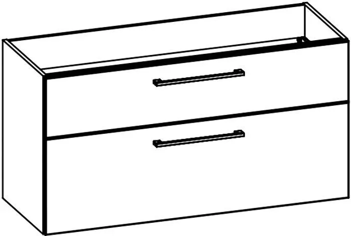 Pelipal Serie 6110 Waschtischunterschrank, B:120cm, H:62,2cm, T:45 cm W09015G12