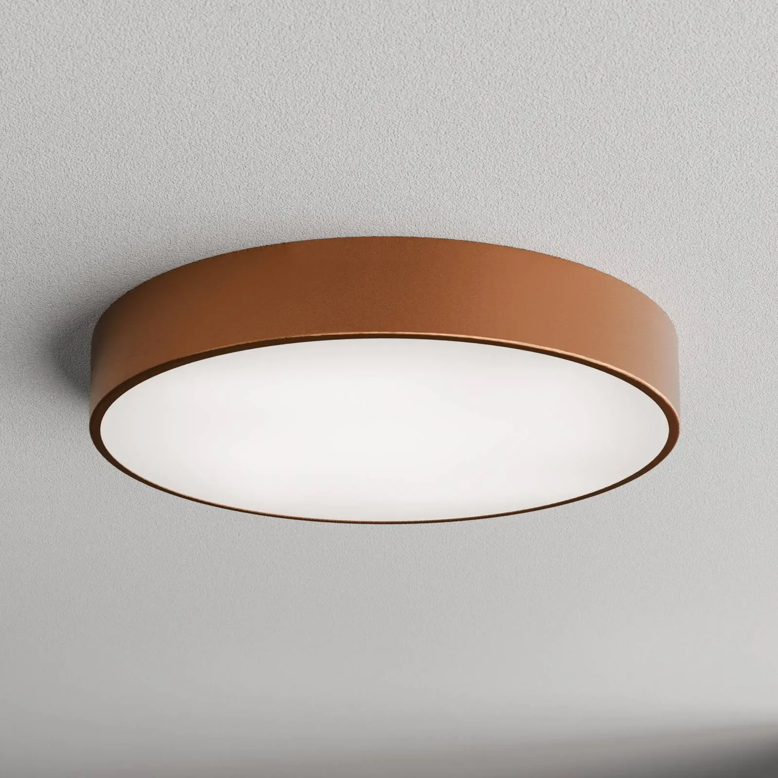 Deckenlampe Cleo 500 TEMAR LIGHTING, dimmbar, kupfer, für Wohn- / Esszimmer, Metall, Deckenlampe - 50 cm - 50 cm - 7.5 cm