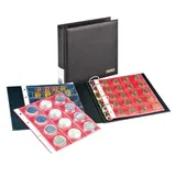 Lindner Münzalbum Schwarz Publica S mit 5 verschiedenen Münzblättern S3520M Neu