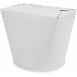 VEPATIM 50x Food Boxen Take Away Boxen aus Vollpappe beschichtet weiß 500 ml