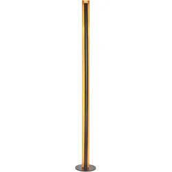 LED-Stehleuchte Gumo in Schwarz/Gold max. 24 Watt