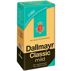 Dallmayr Classic Mild Kaffee, gemahlen Arabicabohnen mild 500,0 g