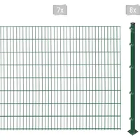 Arvotec Doppelstabmattenzaun ARVOTEC "ESSENTIAL 163 zum Aufschrauben", grün (dunkelgrün), H:163cm, Stahl, Kunststoff, Zaunelemente, Zaunhöhe 163 cm, Zaunlänge 2 - 60 m