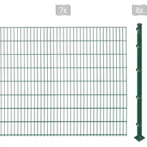 Arvotec Doppelstabmattenzaun ARVOTEC "ESSENTIAL 163 zum Aufschrauben", grün (dunkelgrün), H:163cm, Stahl, Kunststoff, Zaunelemente, Zaunhöhe 163 cm, Zaunlänge 2 - 60 m