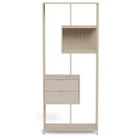 Actona Bücherregal 77 x 35 x 185 cm Grau