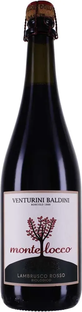 Venturini Baldini Montelocco Rosso Emilia Lambrusco Frizzante Semisecco - Rotwein / halbtrocken - Italien / Emilia-Romagna - Lambrusco Salamino / Venturini Baldini