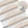 vidaXL Stufenmatte 56 x 17 cm Taupe Halbrund