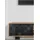 FineBuy TV Board 150 cm Braun/Schwarz Lowboard 150 x 35 x 45 cm Akazie Massivholz