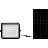 V-Tac VT-80W 7823 LED-Flutlichtstrahler, Solarmodul 10 W Kaltweiß Schwarz