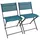 VCM Gartenstuhl 45 x 45 x 0 cm blau 2 St.