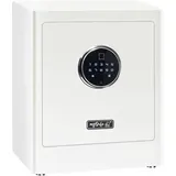 BASI mySafe Premium 350 Möbeltresor Zahlenschloss, Fingerabdruckschloss Weiß