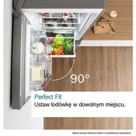 Bosch Serie 4 KGN39VIEB Kühl-Gefrierkombination (368 l, 2030 mm hoch, Edelstahl)