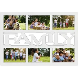 Hama Budapest-family 6fach 10x15 cm weiß Galerie-Rahmen aus Kunststoff