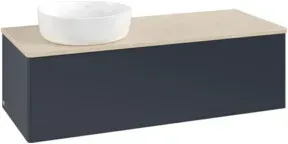 V&B Waschtischunterschrank ohne Frontstruktur, mit Beleuchtung Antao 120x36x50cm, WBP botti., md bl. m Lac