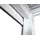 Mendler Pergola 3 x 6 m inkl. 6 Seitenteile Weiß