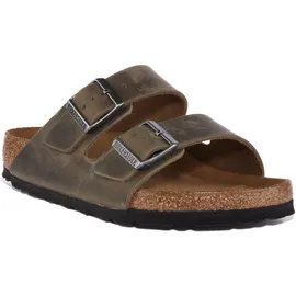 Birkenstock Arizona Weichbettung Nubukleder geölt faded khaki 43