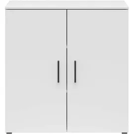 milino Kommode Multi-Stauraum 80 x 83 x 40 cm Weiß