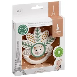 Vulli Sophie la Girafe – Mille-Feuille Beißring – Ab der Geburt – 100% Naturkautschuk | Ergonomischer Griff | Multi-Texturen | Zahnfleischlinderung | BPA-frei | Geschenk Baby