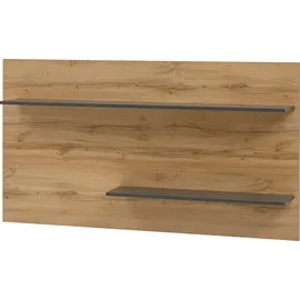 Home Affaire Wohnwand City/Giron, moderne Anbauwand, Komplettset in vielen Farben verfügbar, (Set, 4-St), enthält zwei Vitrinen, ein Lowboard & ein Wandboard grau