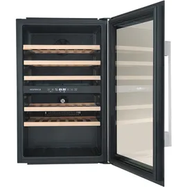 Respekta Einbau-Weinkühlschrank für 57 Flaschen 2 Temperaturzonen, je 5°-22°C/Touch Control/LED Leuchte/Wechselbarer Türanschlag/Max. 38 dB/WKSE 57-19