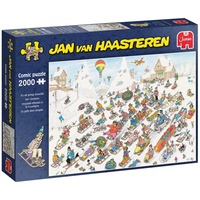 JUMBO Spiele Jumbo Jan van Haasteren Es geht nur bergab Comic-Puzzle, 2000 Teile