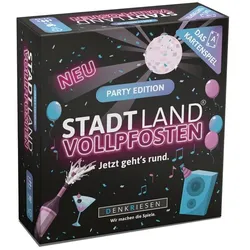 Denkriesen - STADT LAND VOLLPFOSTEN® – Das Kartenspiel – PARTY EDITION"Jetzt geht's rund."