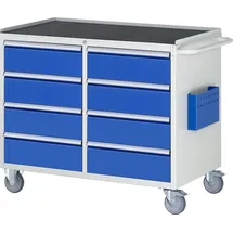 Rau Montagewagen Metall 1145x650x975 mm bunt 8 Schubladen