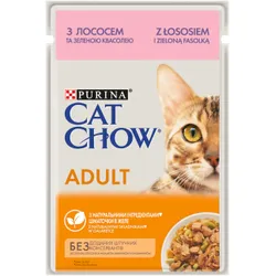 PURINA Katzenfutter Adult Lachs & Grüne Bohnen 85g Beutel