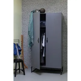 Woood Morris Garderobenschrank 195 x 100 x 0 grau