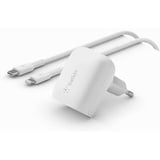 Belkin 20W USB-C Ladegerät, Power Deliver, PPS, inkl. 1m Lightning Kabel, weiß