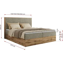 MKS Meble WOOD CLASSIC 160 x 200 cm H3 Beige