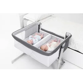 Chicco Beistellbett NEXT2ME Twins Magnet Grey, Grau