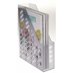 Stehsammler Polystyrol grau-transparent , DIN C4