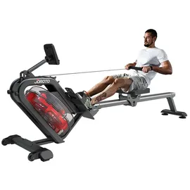 JOROTO Rudergerät für zuhause, 50°-Neigungs-Rudergerät Wasser mit größerem Widerstand, Rowing Machine 150kg Gewichtskapazität & Bluetooth-Funktion, Tablet-Halterung, 44 Tage Kinomap APP-Mitgliedschaft