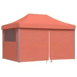 vidaXL Partyzelte 1,494 x 4,4 m inkl. 4 Seitenteile Orange