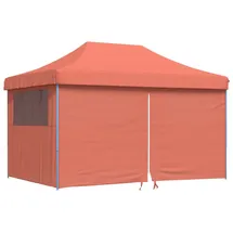 vidaXL Partyzelte 1,494 x 4,4 m inkl. 4 Seitenteile Orange