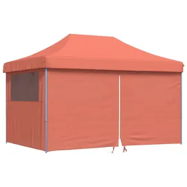 vidaXL Partyzelte 1,494 x 4,4 m inkl. 4 Seitenteile Orange