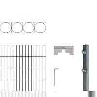 GAH Alberts Doppelstabmattenzaun 400 x 120 cm Anthrazit