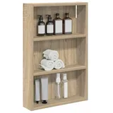 vidaXL Badezimmer-Wandschrank mit Regal Sonoma-Eiche 40 x 10 x 60,5 cm