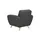 Max Winzer Sessel Jerry Flachgewebe 83 x 85 x 0 cm Grau
