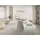 WFL GROUP Esstisch Rund Ausziehbar 100 bis 180 cm grau-beige