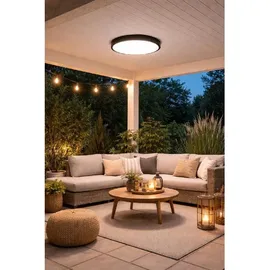 V-Tac Deckenleuchte LED 36 W 350 mm schwarz 3820 lm