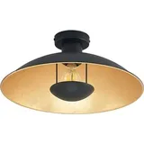 LINDBY Narisara Deckenlampe, schwarz-gold, 40 cm