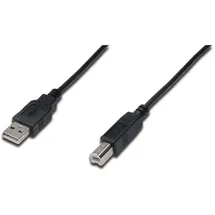 Digitus USB-A auf USB-B 1,0 m Schwarz