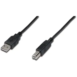 Digitus USB-A auf USB-B 1,0 m Schwarz