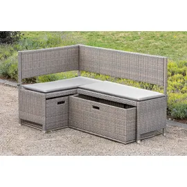 Merxx Unterschiebbox klein Stahl/Kunststoff, grau