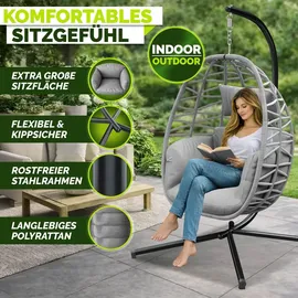 tillvex Hängesessel tillvex Grau