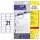 Avery Zweckform Adressetiketten L7160-40 Weiß 63 5 38 1 mm 40 Blatt 840 St