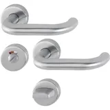 HOPPE Rosettengarnitur Bad-/WC-Garnitur Edelstahl F69 E138/42H/42HKVS