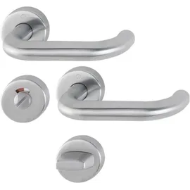 HOPPE Rosettengarnitur Bad-/WC-Garnitur Edelstahl F69 E138/42H/42HKVS